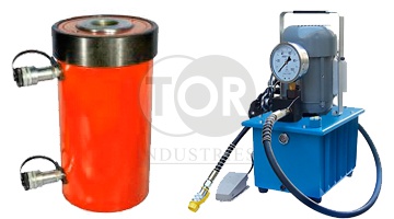 Электронасосы к двусторонним гидравлическим домкратам ДУ Электронасосы к двусторонним гидравлическим домкратам ДУ