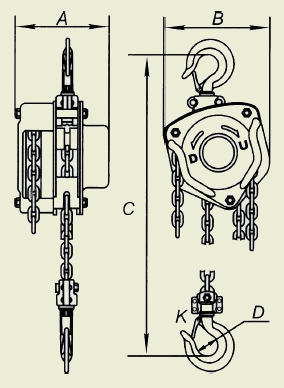 Таль ручная шестеренчатая Lema