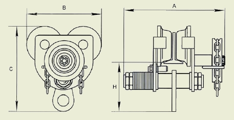 Механизм передвижения тали R-Tech Механизм передвижения тали R-Tech